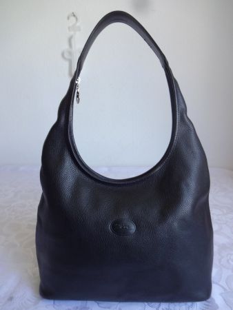 "Longchamp " Leder Schwarzes Umhängetasche