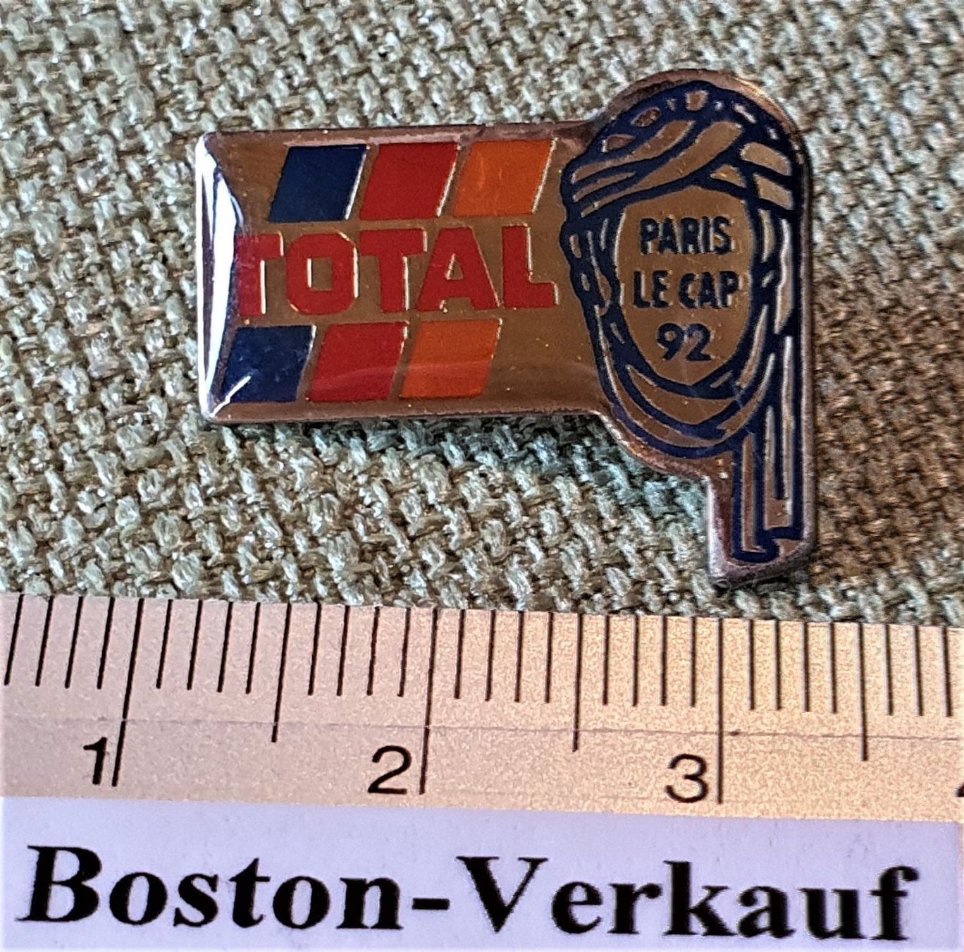 Spille & Fermagli: D255 - Pin TOTAL  Paris Le Cap 1992 – Usato da Reinach BL venduto da Boston-Verkauf 1