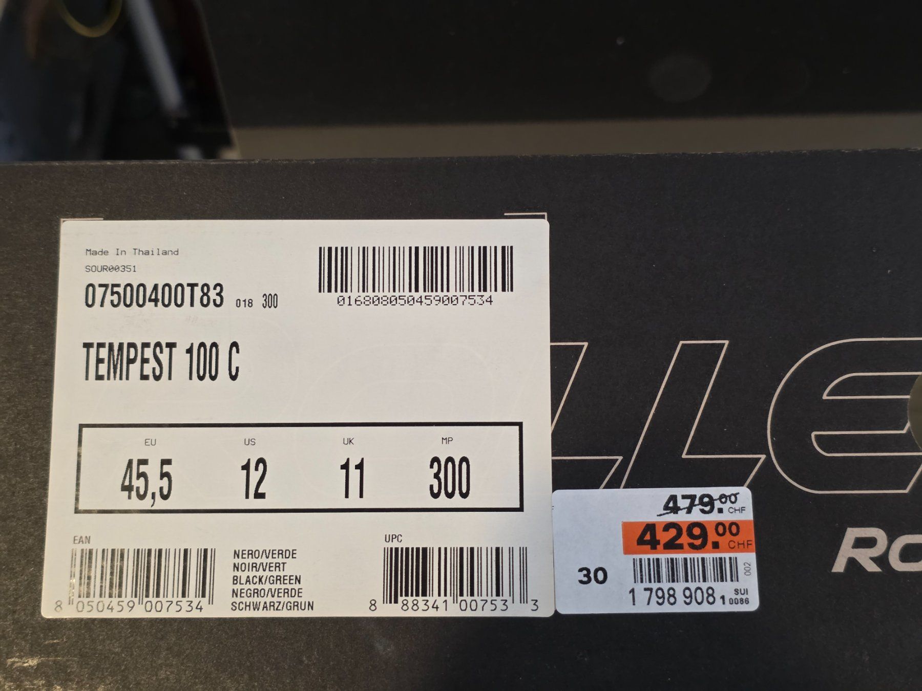 Pattini in linea & Pattini a rotelle: Rollerblade Tempest 100 C Herren, Grösse 45.5, NEU – Nuovo (secondo la descrizione) da Wallisellen venduto da SkipG45 2