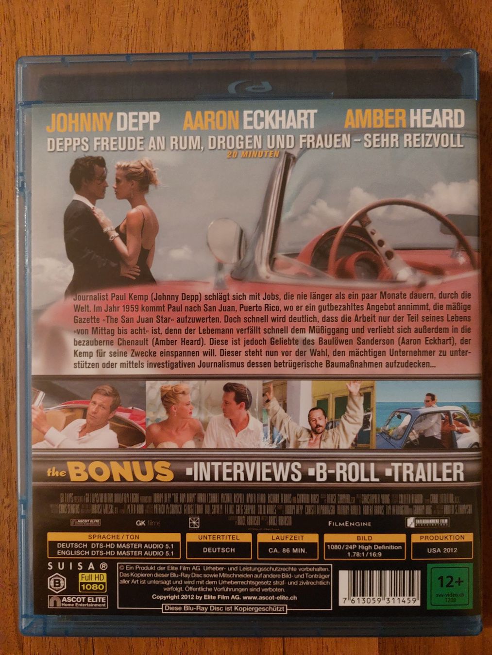 Tutti i DVDs: Blu Ray - The Rum Diary mit Johnny Depp & Amber Heard – Usato da Rheinfelden venduto da FilmAuktion 1