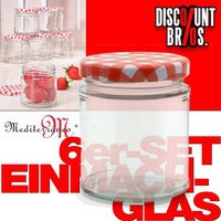 6er-Set 250ml Mediterraneo EINMACHGLÄSER Einmachglas