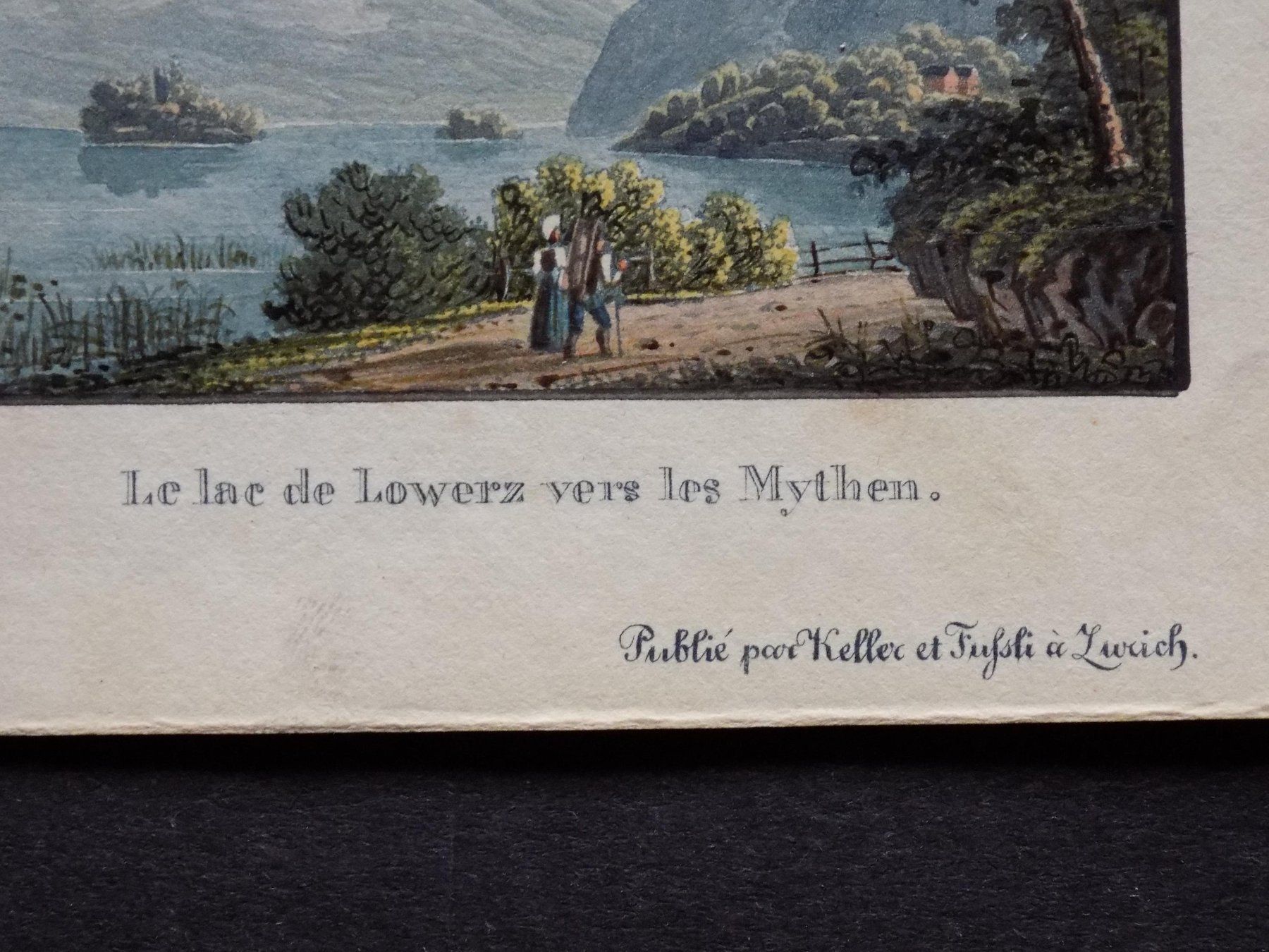 Incisioni: Lauerzersee Mythen koloriert – Usato da Risch venduto da Rischli15 2