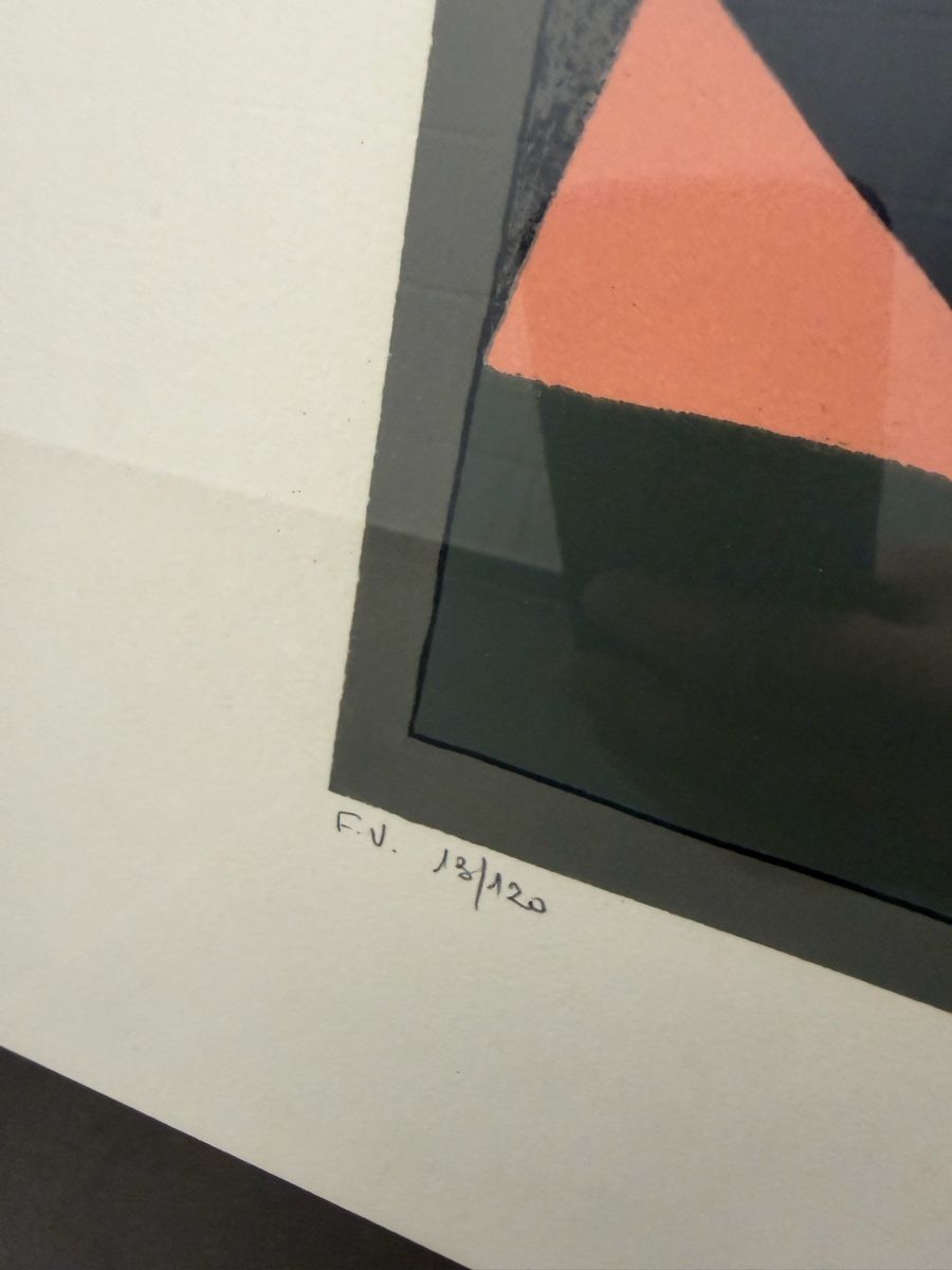 Grafiken & Lithographien: Original Litographie Victor Vasarely, signiert – Gebraucht aus Horn von HanSolo. 1