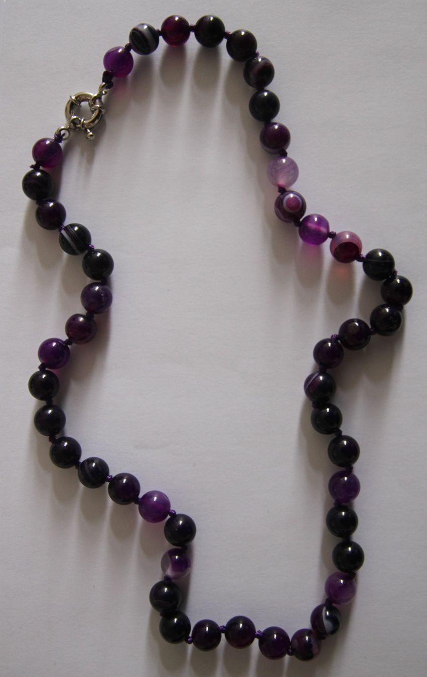 Catenine: NEU:Achat Perlen Kette Collier Edelstein – Nuovo (secondo la descrizione) da Matten b. Interl venduto da EdelsteineInterlaken 2