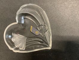 Glasschale mit Herzform Original Walther Glas