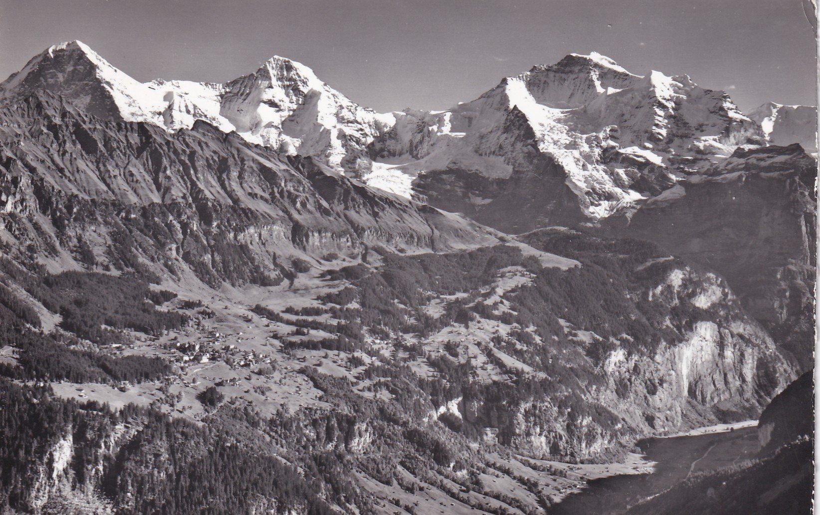 Cartes postales: Wengen - Eiger - Mönch - Jungfrau  1960 – D'occasion à Cormoret par Pascalll2001