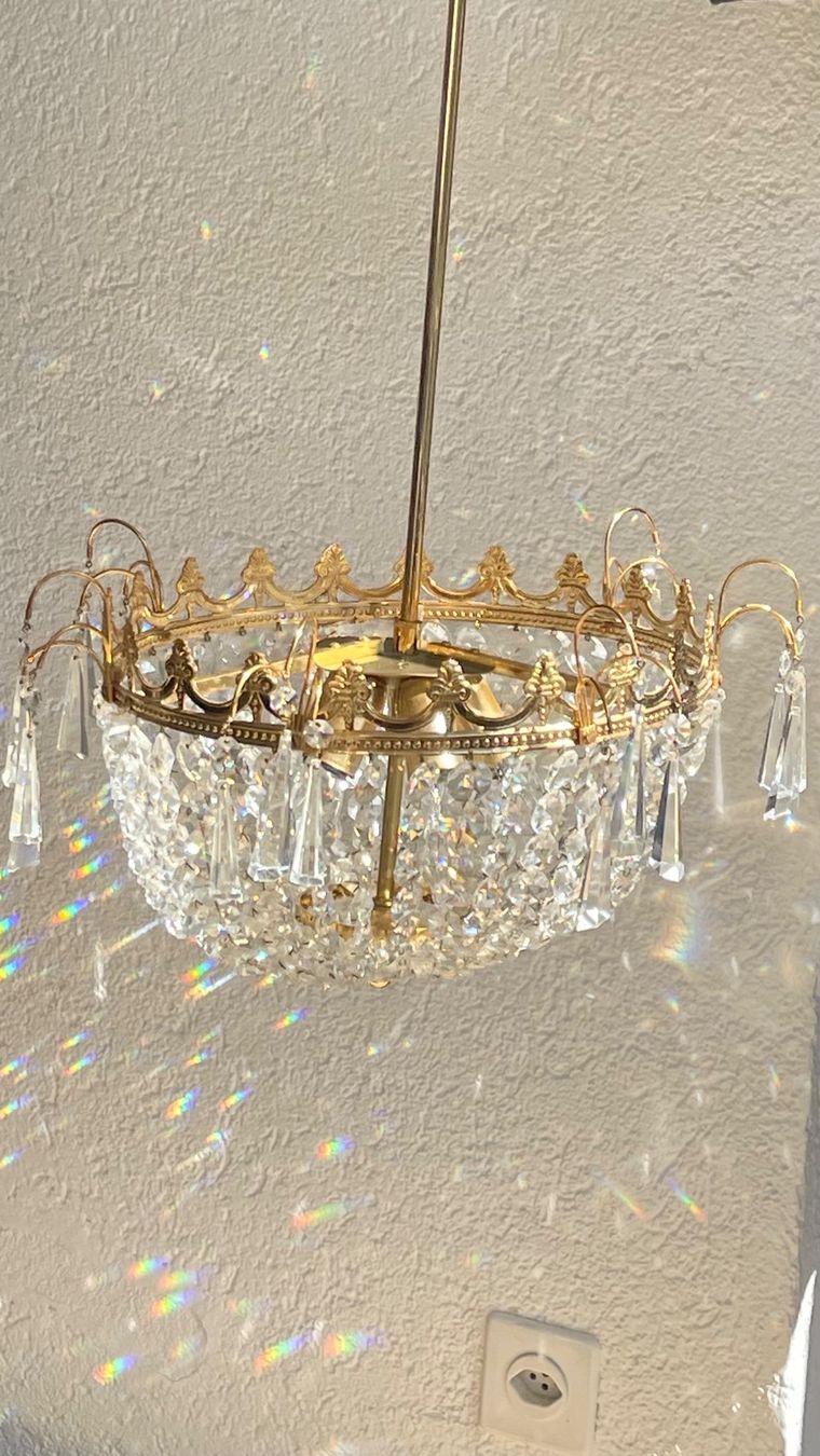 Lampade: Wunderschöne Hängelampe aus Bleikristall – Usato da Othmarsingen venduto da ami_9f5j