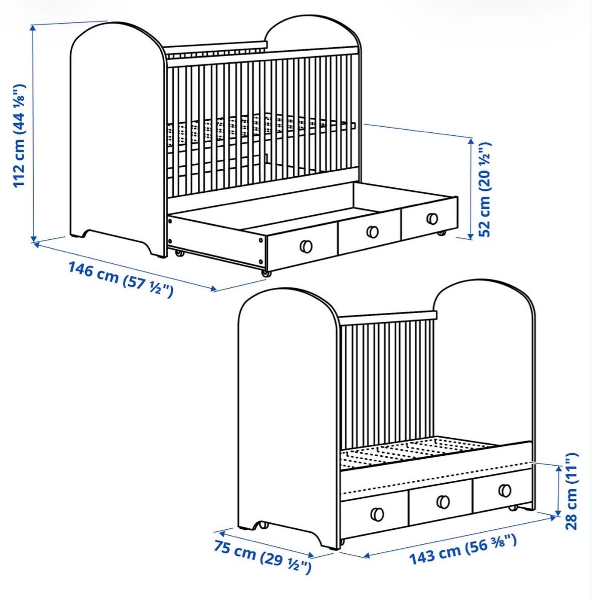 Ikea Betten: Kinderbett mit Schubfach 70x140 – Neu (gemäss Beschreibung) aus Eglisau von Dl-Dsgnn 2