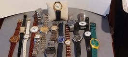 Lot D lot de 16 montres quartz vintage de qualité
