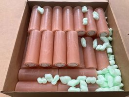 863 Posten Raureifkerzen Ø=5cm H=14cm aus Liquidation