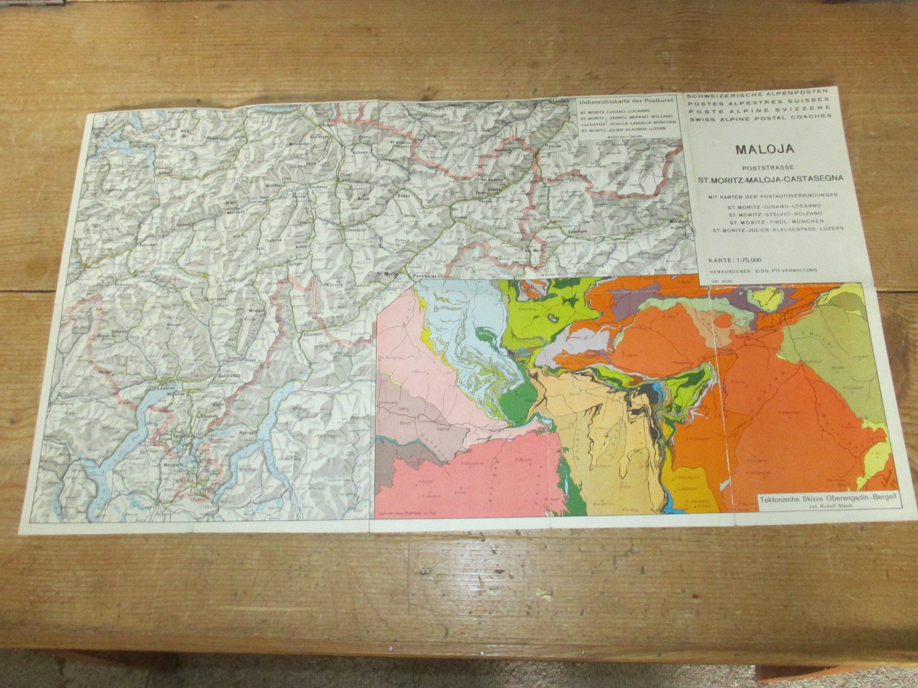 Cartes géographiques & atlas: Maloja Poststrasse, 1939 – D'occasion à Flims - Dorf par Stagediver 1