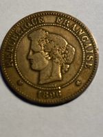 France, 5 centimes 1896 bronze