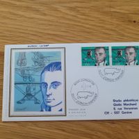 FDC mit Seidenbild 1977 Zürich