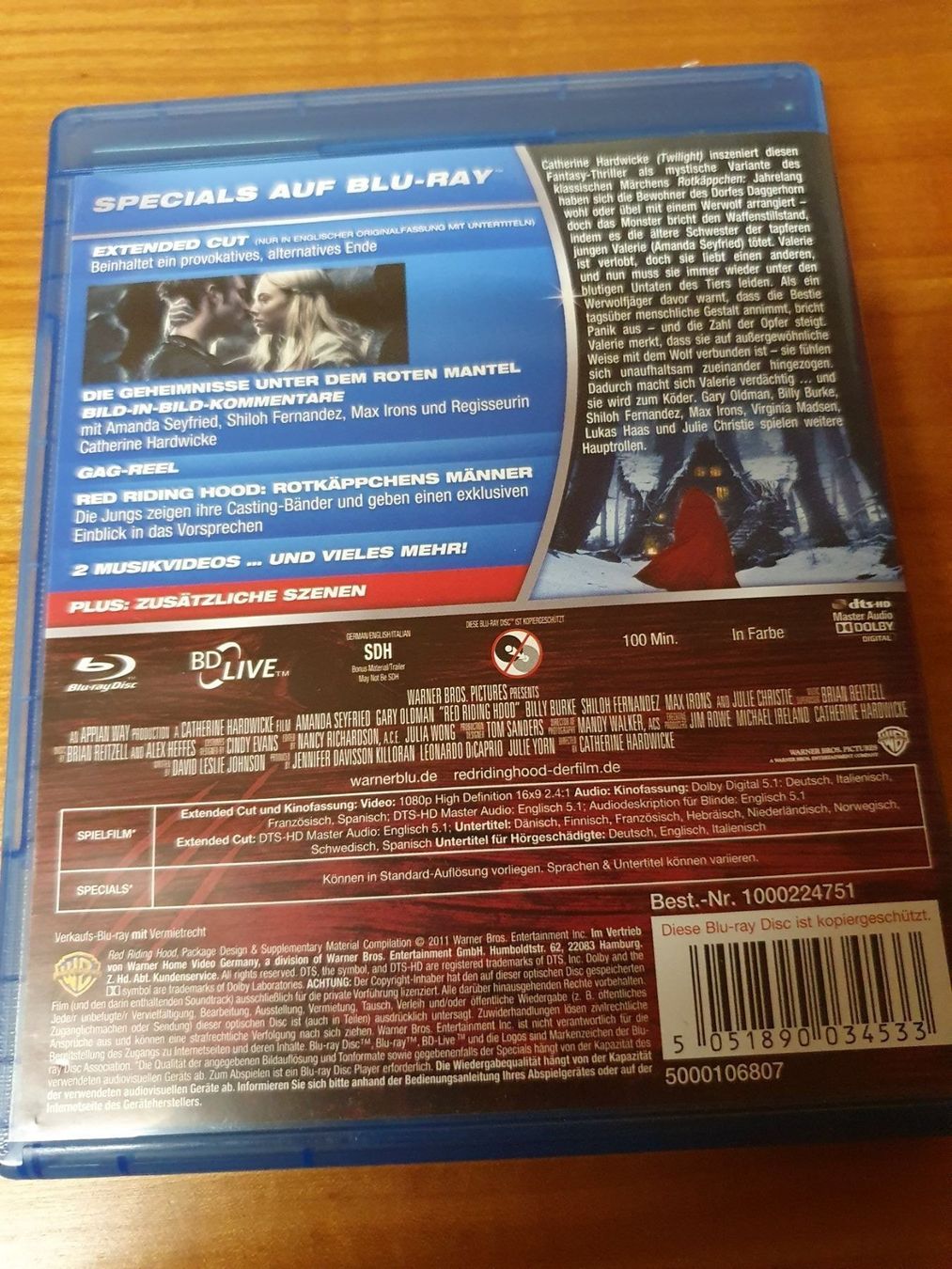Tutti i DVDs: Red Riding Hood - Unter dem Wolfsmond – Usato da Oberdorf BL venduto da BaldenEagle 1