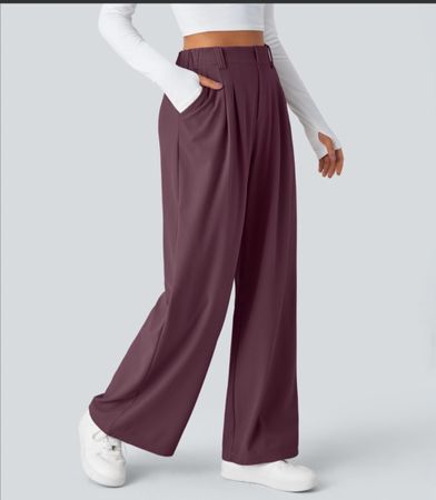 Damen Stoffhose stretch plume wein Grösse S - ovp