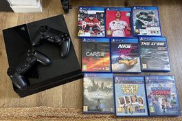 PlayStation 4 & 9 Spielen - sofort spielbereit