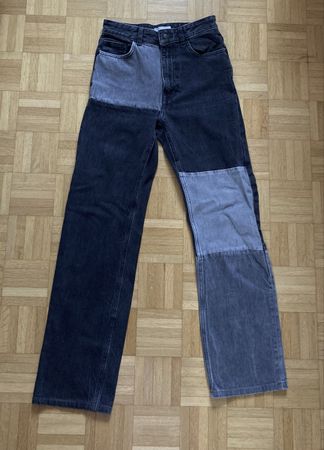 Pantalon noir et gris Bershka, 36