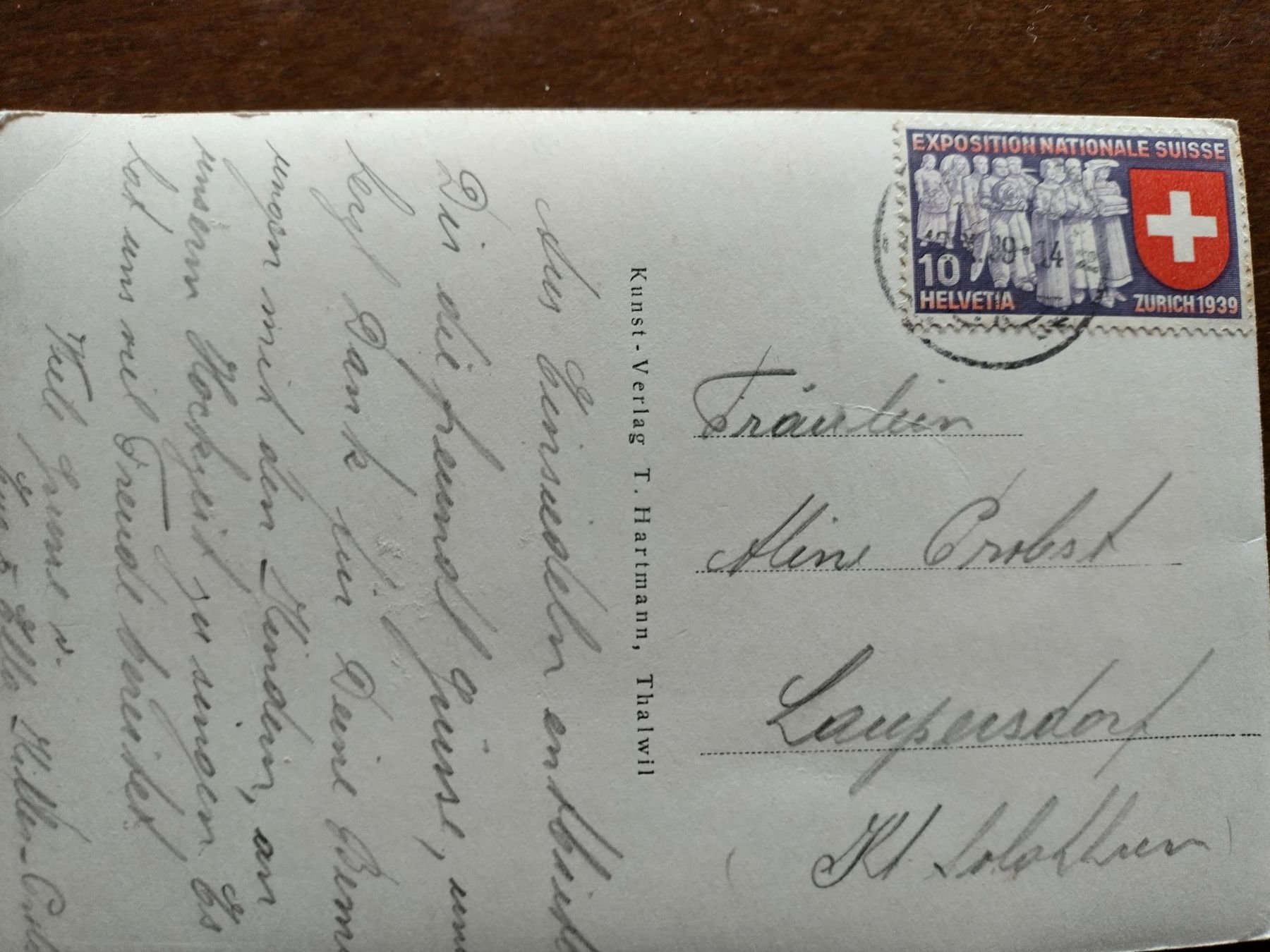 Cartoline postali: Alte Ansichtskarte Kloster Einsiedeln, 1939, – Usato da Wildhaus venduto da Hukwildhaus 2