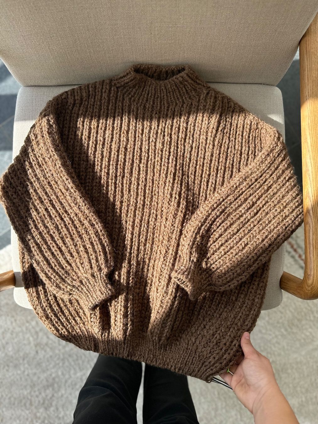Pullover & Sweatshirts: Handgestrickter Pulli aus Alpaka Wolle – Neu (gemäss Beschreibung) aus Ormalingen von nude.knits
