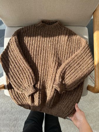 Handgestrickter Pulli aus Alpaka Wolle