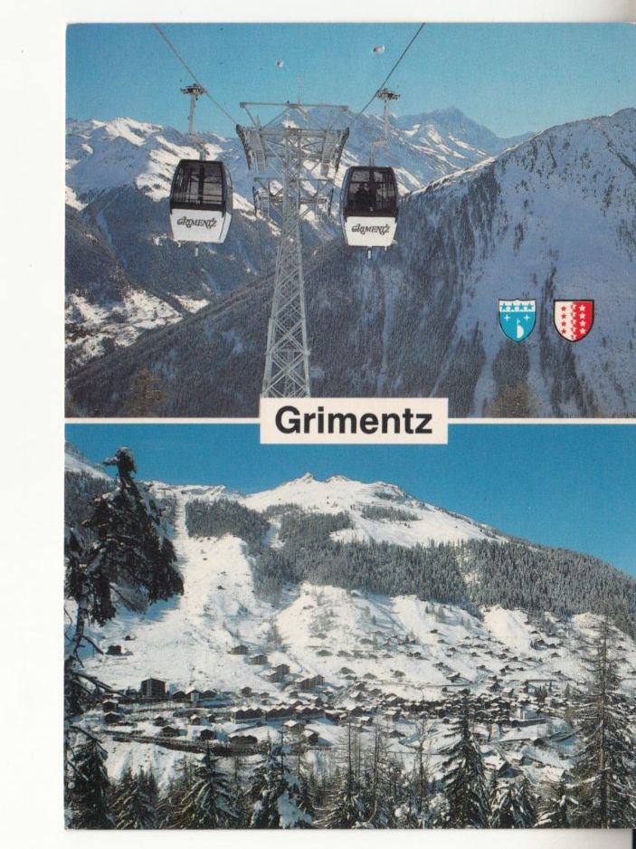 Ansichtskarten: Grimentz 1992 – Gebraucht aus Bürglen TG von StampGraf