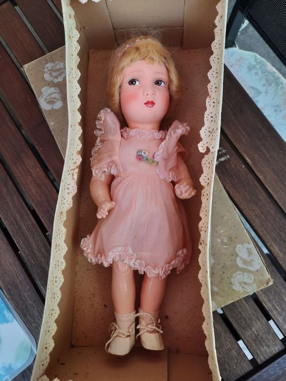 DOLL MUÑECA POUPEE Composition Casa Pi Capi Bella Ancien Ancienne
