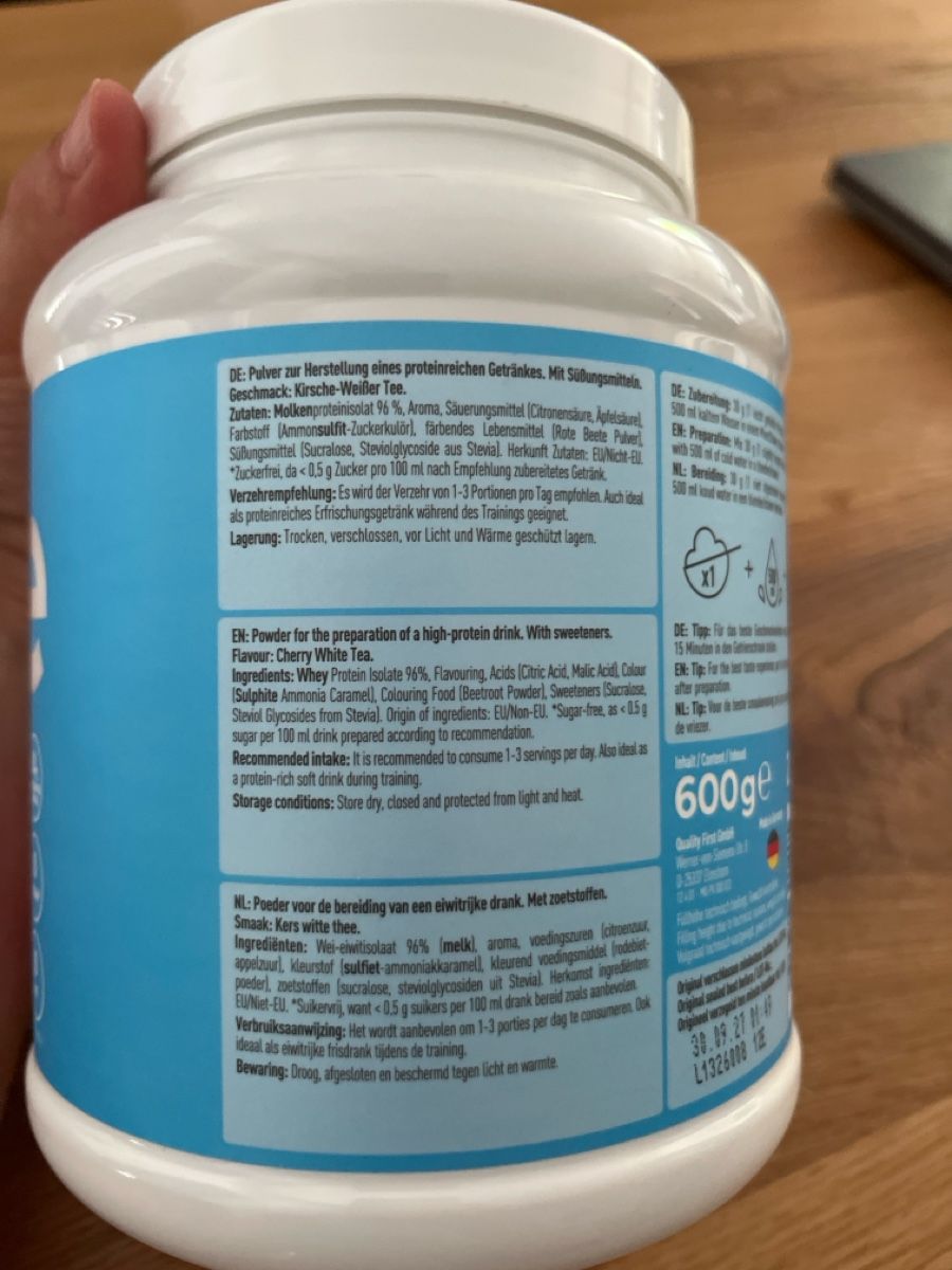 More Nutrition Lebensmittel & Spezialitäten: More PROTEIN ICED TEA STYLE - Cherry White Tea Flavour – Neu und originalverpackt aus Baar von Girlpower1994 2