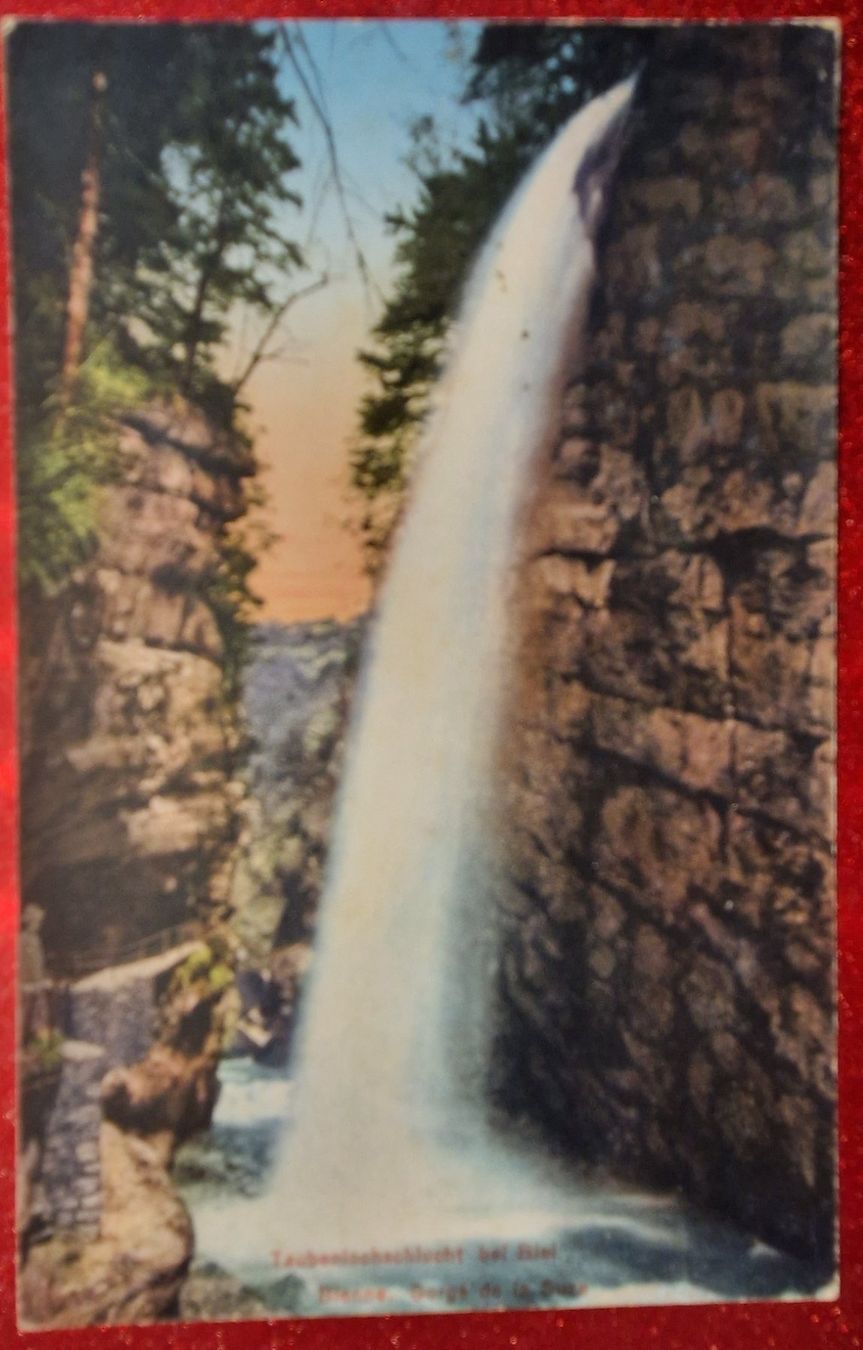 Ansichtskarten: Taubenlochschlucht bei Biel 1923 – Gebraucht aus Melchnau von Fishel