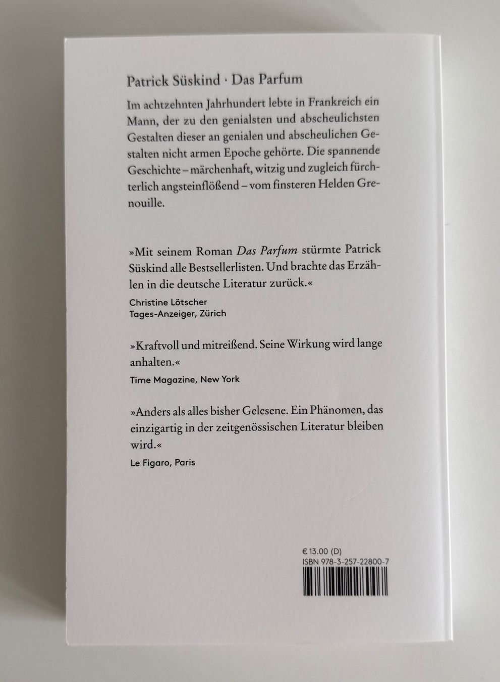 Libri: Buch / Das Parfum - Patrick Süskind – Usato da Eichberg venduto da Lolapop18 1