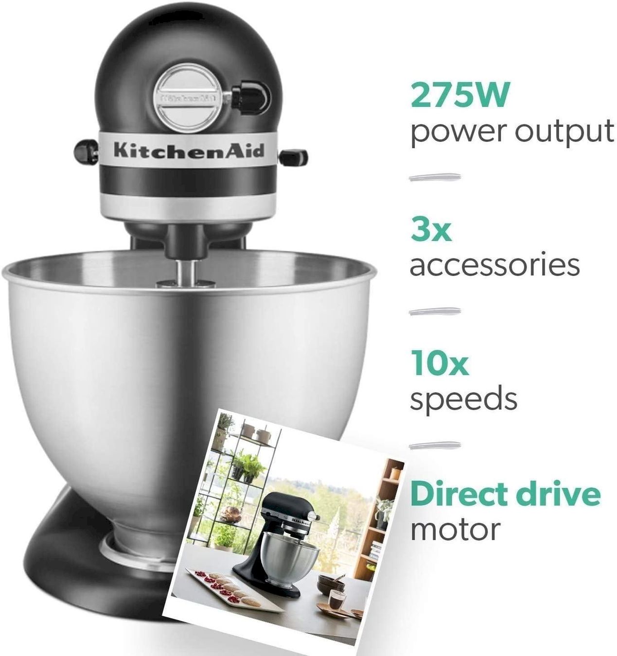 Kitchenaid Appareils de cuisine: Kitchenaid 5K45SSEBM Küchenmaschine – Neuf avec emballage d'origine à Bottighofen par zaap 3