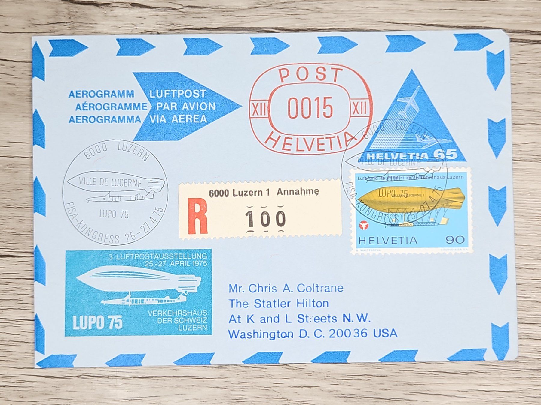 Tutti i francobolli: CL03 Enveloppe + Timbre Suisse 1975 – Usato da Cousset venduto da Patrick_Collections