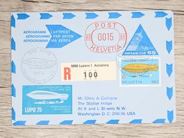 CL03 Enveloppe + Timbre Suisse 1975