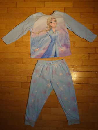 Kinder Fleece Pyjama "Frozen - Die Eiskönigin" Gr. 104