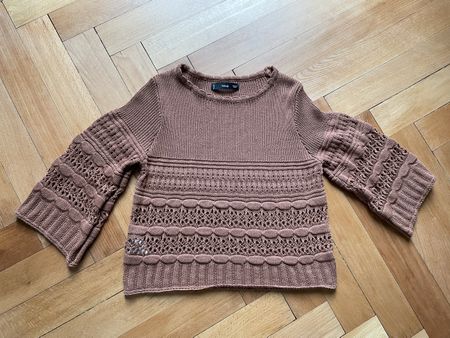 Strick-Pullover rehbraun