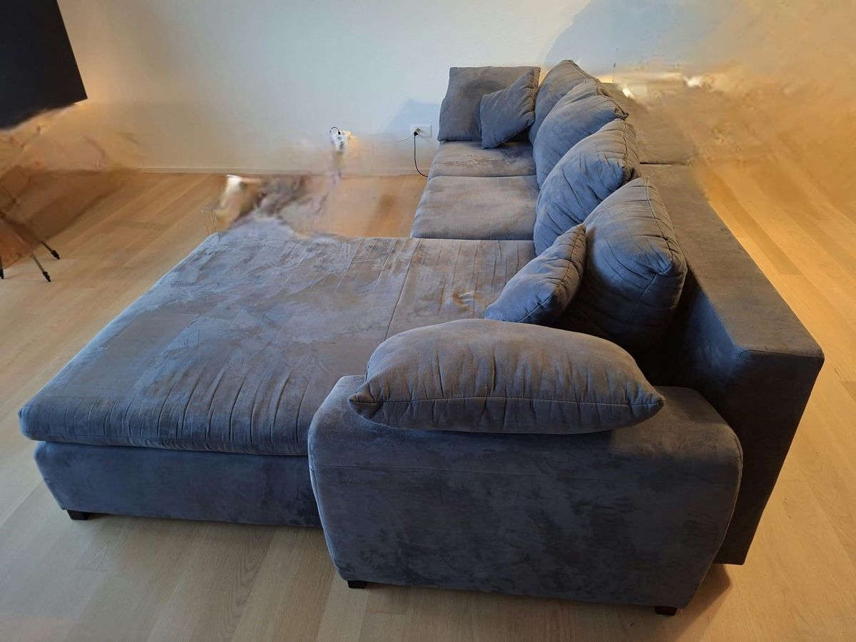 Sofas: Ecksofa Grau Stoff mit Schlaffunktion guter Zustand – Gebraucht aus Zürich von jaelllara 1