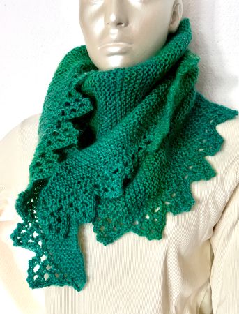 Kuschliger, warmer Schal mit Mohair, Halstuch, handgestrickt