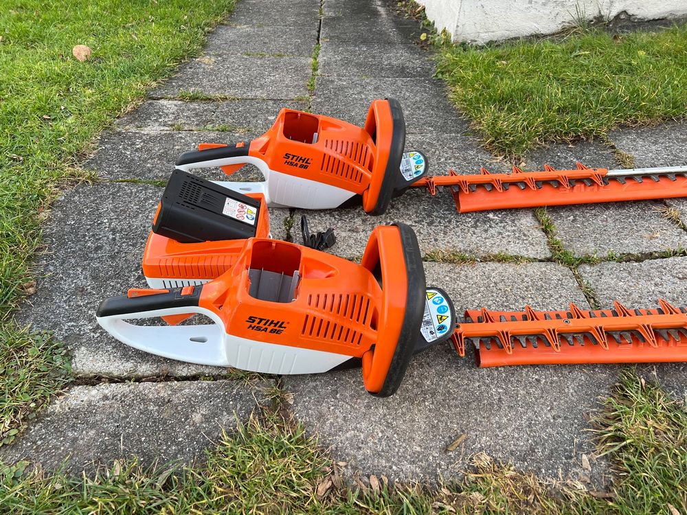 2x Akku Heckenschere STIHL HSA 86, mit Akku und Ladegeräte Kaufen auf
