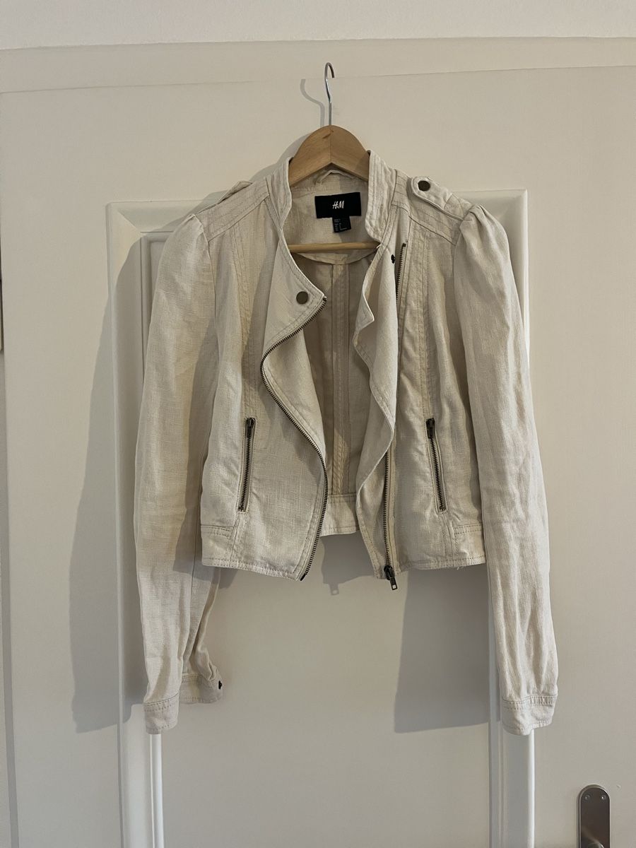 H&M Jacken: H&M Bikerjacke 100% Leinen, Gr. 36 – Gebraucht aus Zürich von vintage_for_you 1