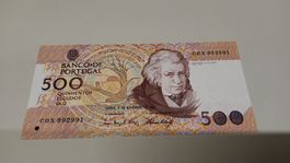 500 Escudos Portugal Banknote, 1993 Sammlerstück!