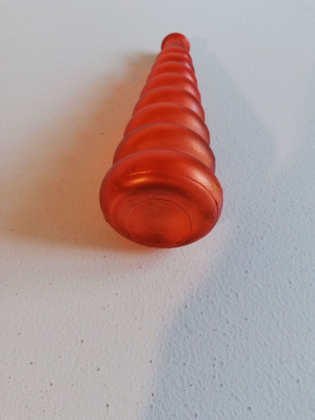 Flaconi: DEKO Flasche mit Zapfen Gerillt Orange – Usato da Zuerich venduto da lichti 4