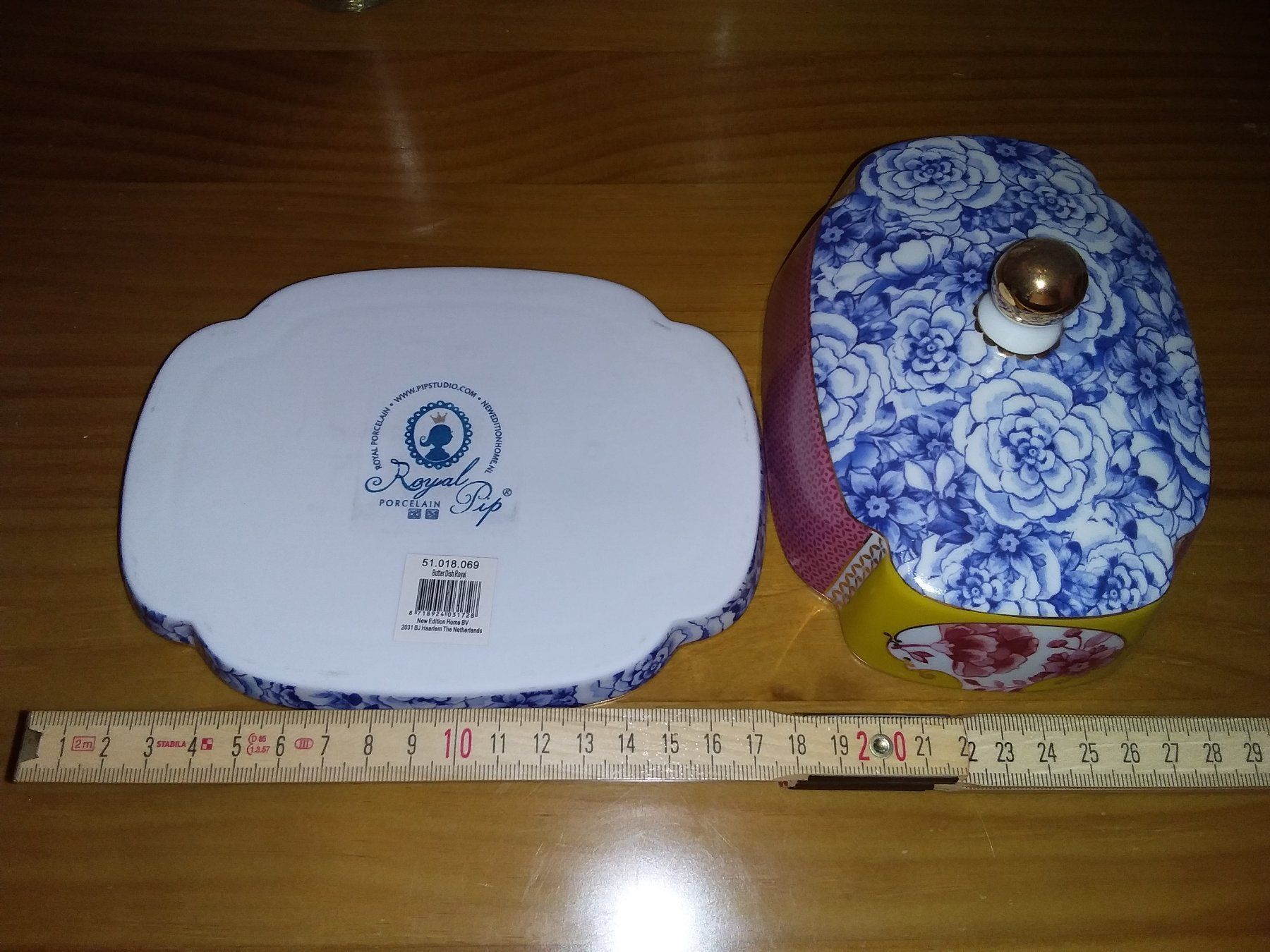 Pip Studio Piatti di portata: Pip Studio Royal Flowers Butterbehälter – Nuovo (secondo la descrizione) da Zuerich venduto da SaTs-43 2