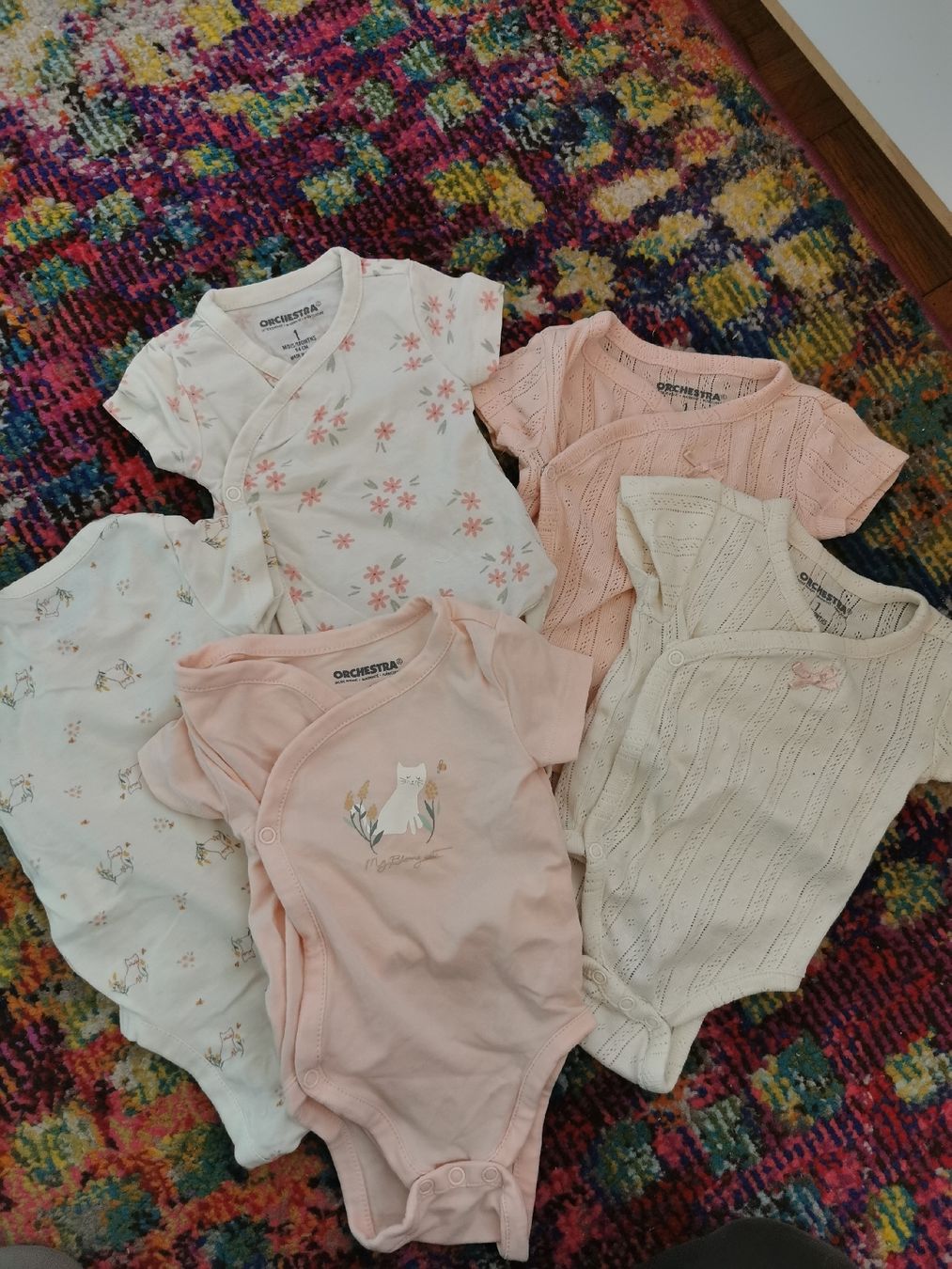 Lotti & Set di vestiti: Lot de 5 body manche courte ORCHESTRA – Nuovo (secondo la descrizione) da Genève venduto da Loloana