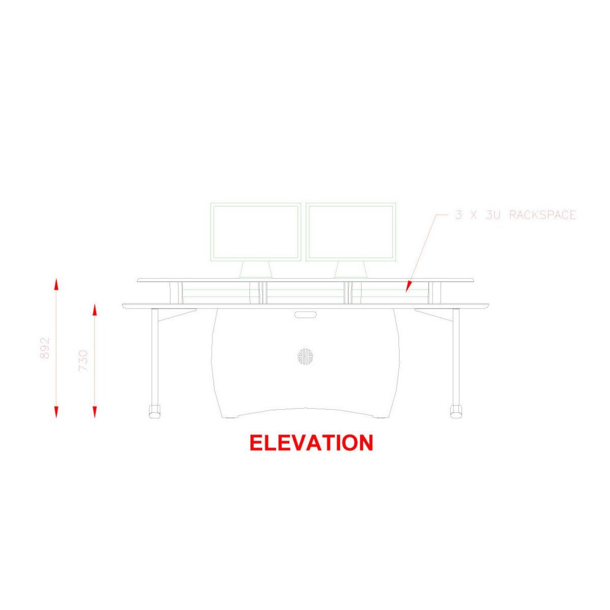 Tavoli: AKA Design ProEdit Studio Desk (Musik-/Videoproduktionstisch – Usato da Wahlendorf venduto da Someda 6
