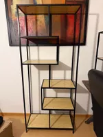 Standregal Metall schwarz Holzoptik guter Zustand