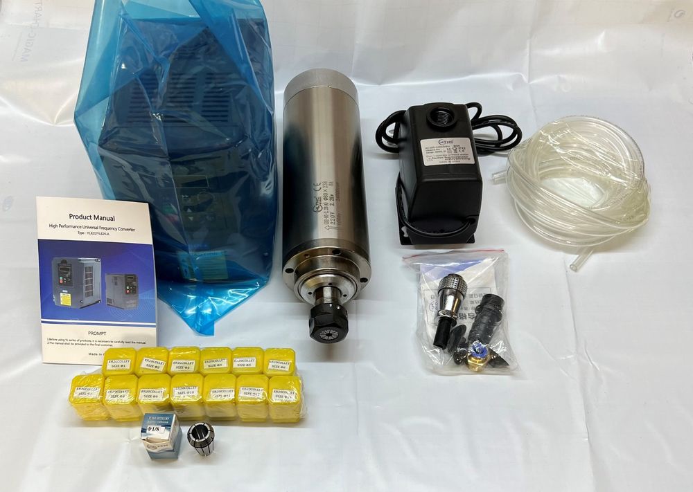 HLTNC CNC Spindel Set 2.2 kW 220V, wassergekühlt Neu! (Neu und ...