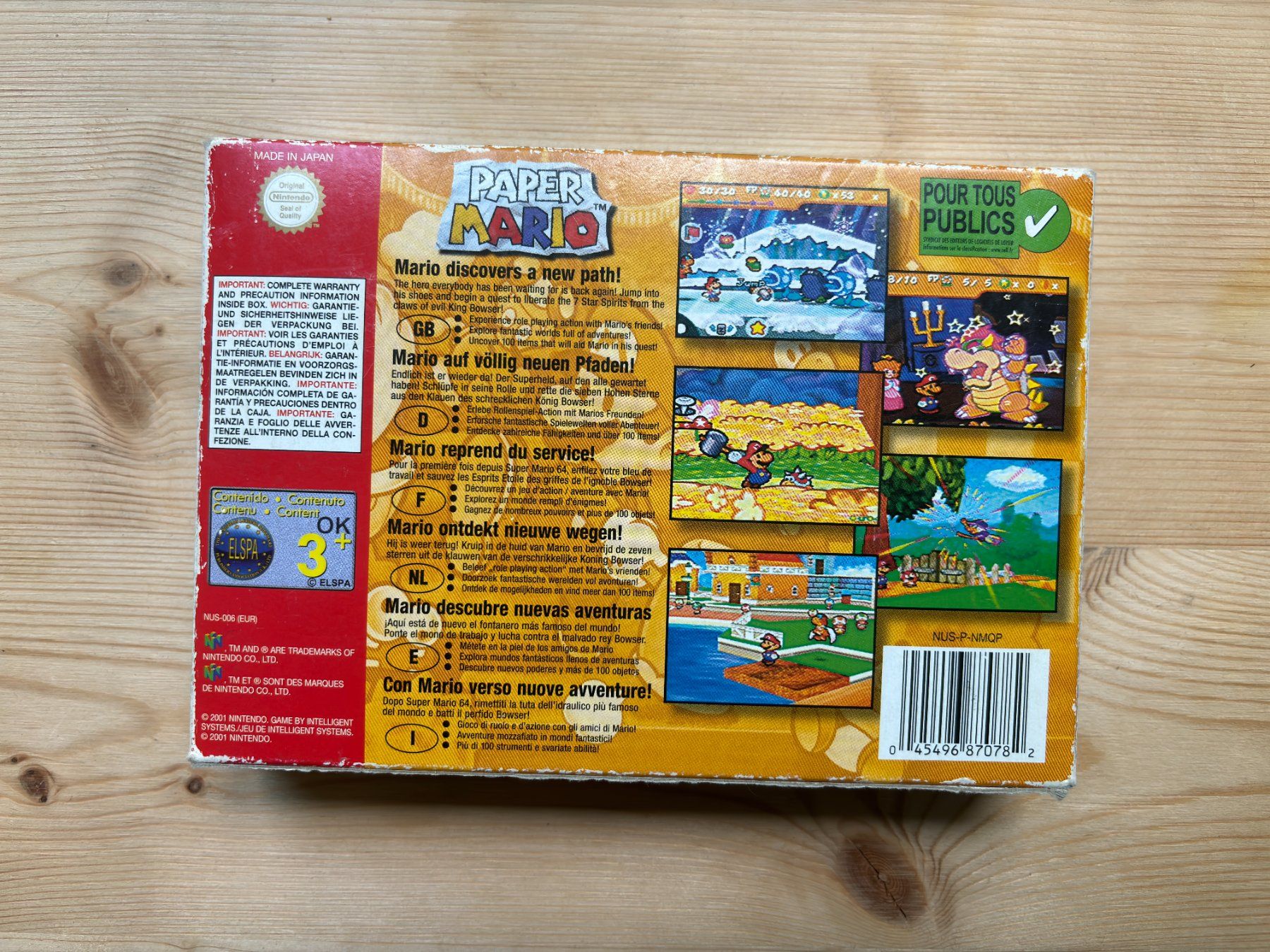 Nintendo Giochi: Paper Mario N64 OVP – Usato da Zürich venduto da langia 1