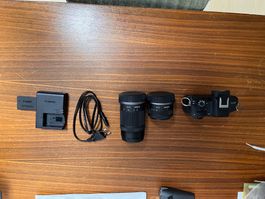 Canon Kamera Set mit zwei Objektiven und Ladegerät neuwertig