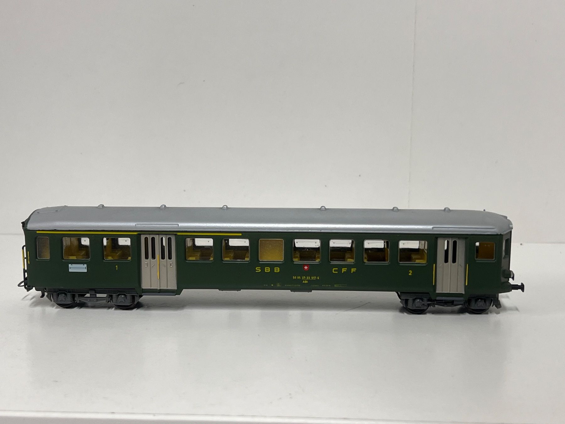 Kleinbahn Modellini di ferrovie: KLEINBAHN Steuerwagen ABt  SBB H0 DC – Usato da Neuenhof venduto da ludovicco