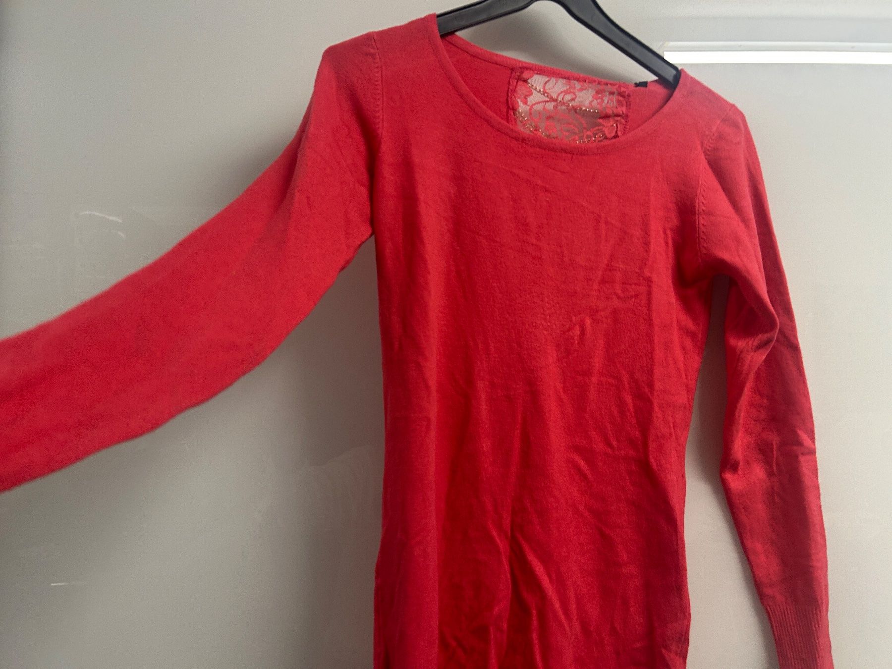 Maglioni & Felpe: Pullover Rücken mit Spitze u. Kette, lang 1 Size Neu – Nuovo e nell'imballaggio originale da Regensdorf venduto da Spyke55 1