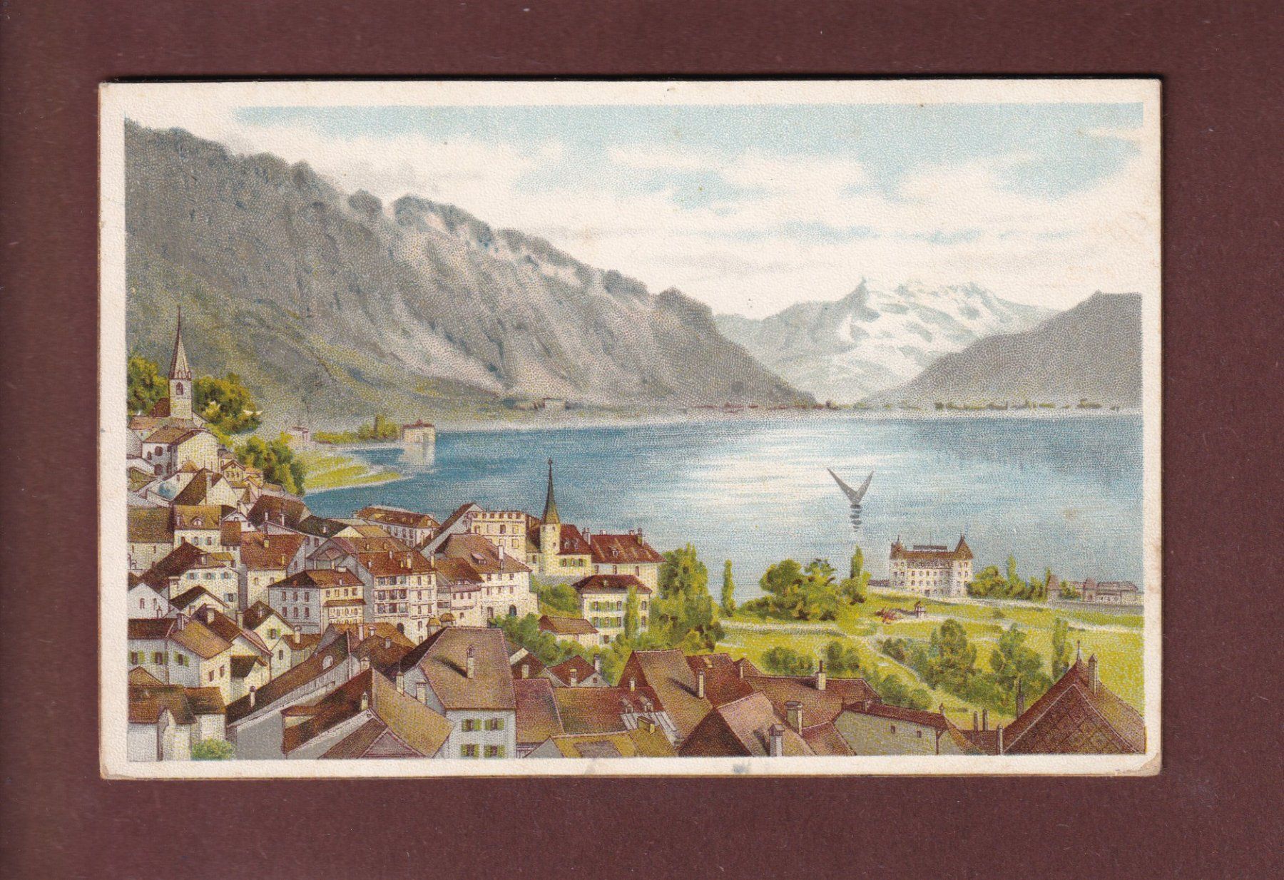 Cartes postales: MONTREUX - Dents du Midi – D'occasion à Pully par nicecards
